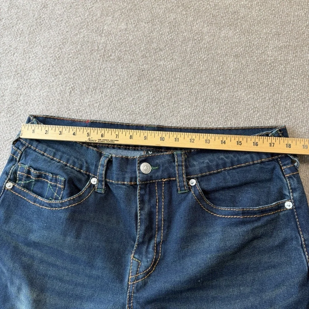 True Religion Ricky Relaxed Straight Men's Jeans Sz 36 Dark Wash Denim